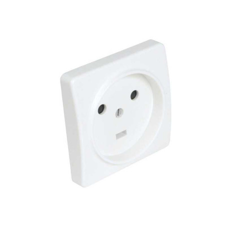  Prise 2 poles + terre 20a encastre blanc DEBFLEX - Sanifer Tamatave