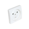  Prise 2 poles + terre 20a encastre blanc DEBFLEX - Sanifer Tamatave