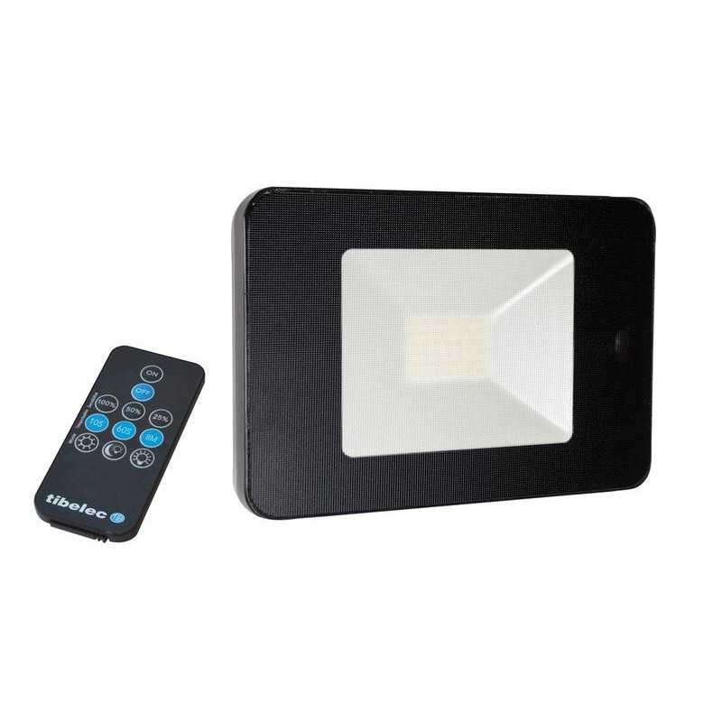  Projecteur à fixer à tétection extérieur led intégrée 2600 lm noir tibelec TIBELEC - Sanifer Tamatave