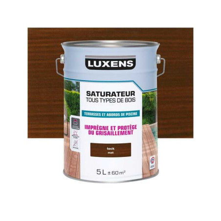  Saturateur pour bois extérieur luxens teck mat 5 l LUXENS - Sanifer Tamatave