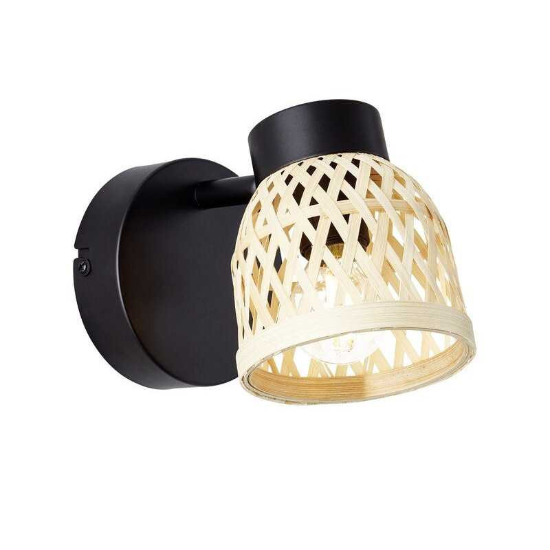  Spot nature metal noir E14 ninon INSPIRE - Sanifer Tamatave
