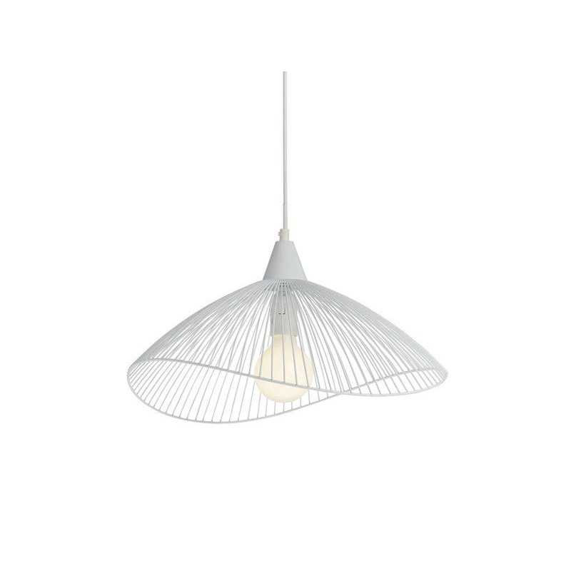  Suspension 1xE27 max 40w métal blanc seynave kasteli diamètre 46 cm  - Sanifer Tamatave