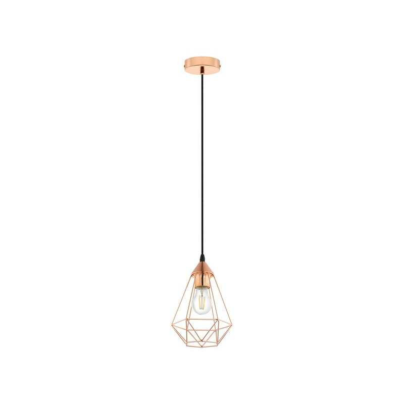  Suspension E27 style industriel byron diam 17 5 métal cuivre 1 x 60w INSPIRE - Sanifer Tamatave