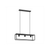  Suspension industriel en métal noir eldrick 3 lumière (s) d 20 cm INSPIRE - Sanifer Tamatave