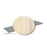  Tablette mélaminé 2500x500x18mm acacia creme mat  - Sanifer Tamatave