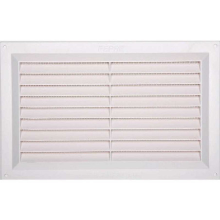 Grille d'aération abs naturel, L.16.5 x l.26 cm  - Sanifer Tamatave