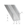  Profilé U alu brut 15x19x15x1,5mm 2m CQFD - Sanifer Tamatave