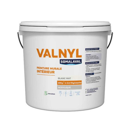 Peinture de façade blanc pour intérieur 25kg SOMALAVAL - Sanifer Tamatave