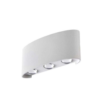 Applique design Aluminium Blanc Led Intégrée Lussiol Squeezy| Sanifer
