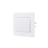 Double interrupteur Va-Et-Vient Complet Debflex Diam2 Blanc| Sanifer