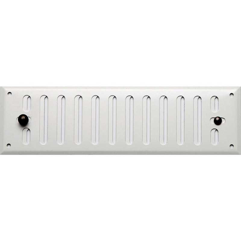 Grille d'aération aluminium laqué L.24 X L.7 Cm| Sanifer