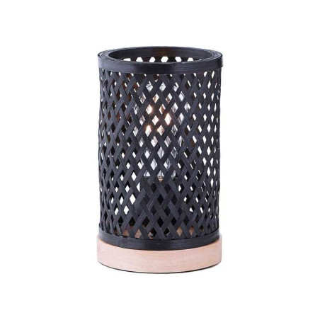 Lampe bambou INSPIRE Ninon H.23cm noir| Sanifer