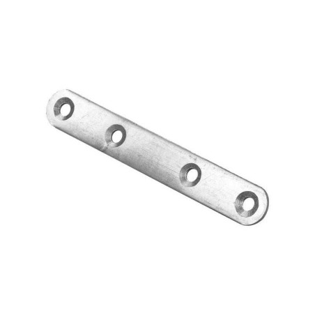 Lot de 12 pattes d'assemblage acier zingue HETTICH L. 100 mm| Sanifer
