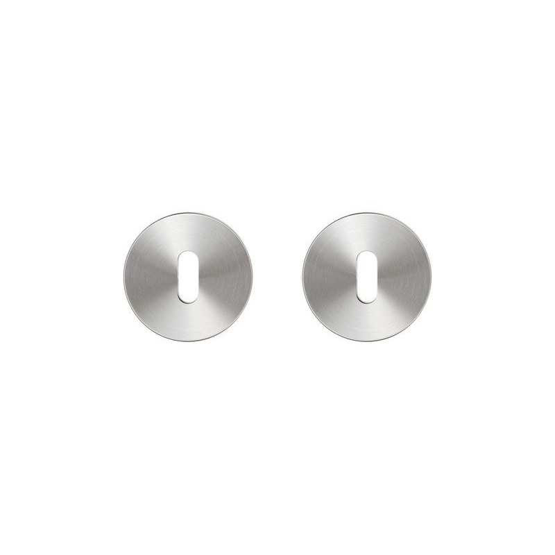 Lot de 2 rosaces L1 INSPIRE nickel satiné trou de clé| Sanifer