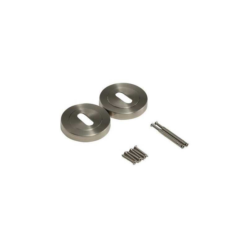 Lot de 2 rosaces L2 INSPIRE nickel satiné trou de clé| Sanifer