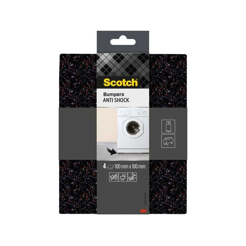 Lot de 4 amortisseurs en caoutchouc SCOTCH| Sanifer