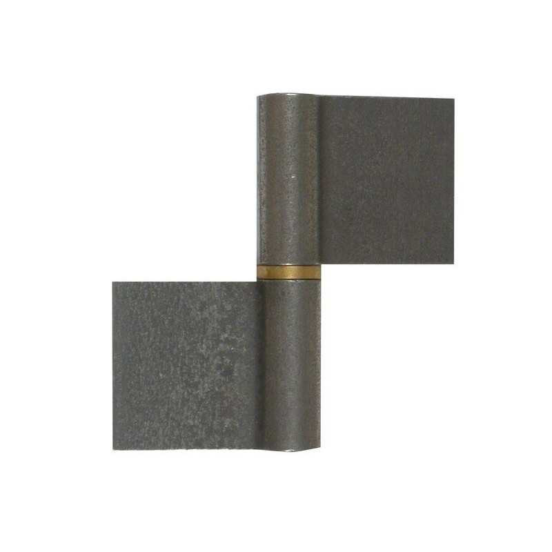 Paumelle de grille acier brut H.100 X L.90 X P.16 Mm| Sanifer