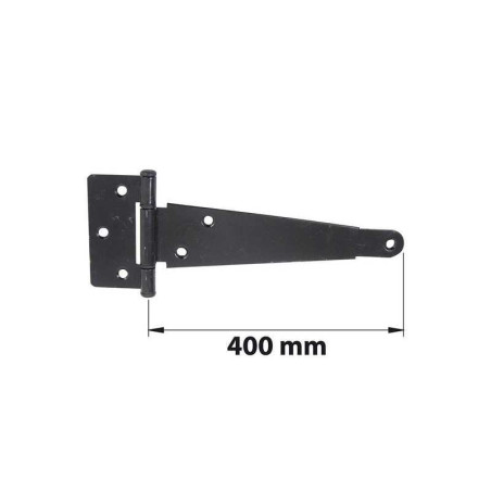 Penture Anglaise Axe Composite L. 400 Mm Acier Noir Mat| Sanifer