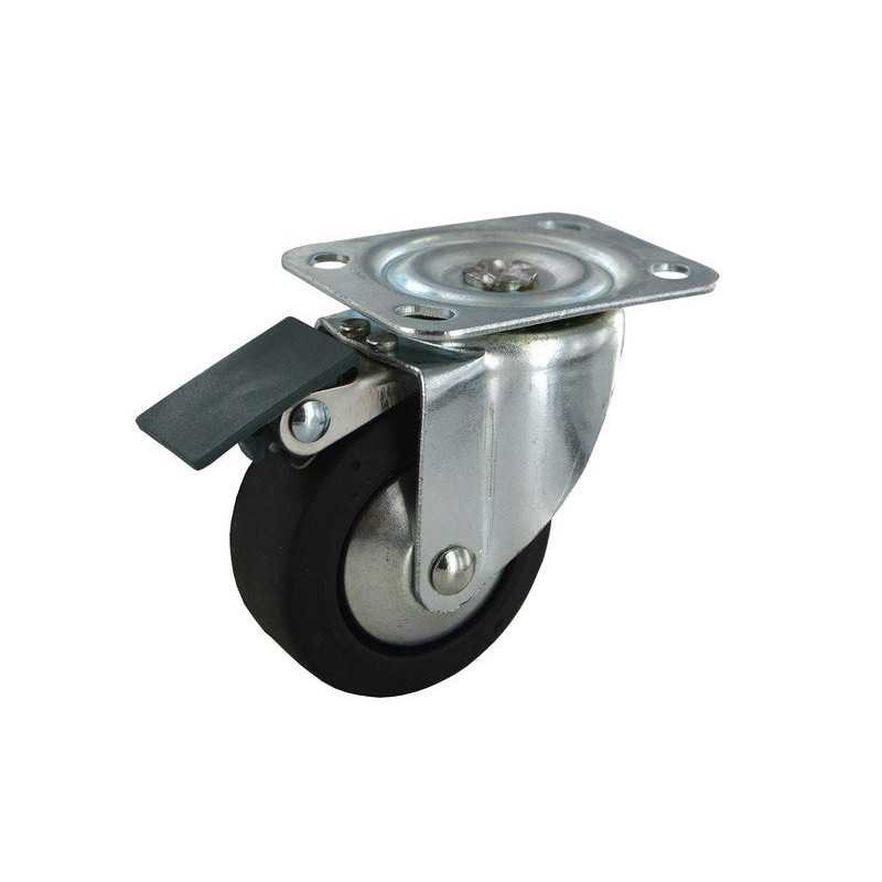 Roulette pivotante à platine Diam.65 Mm| Sanifer