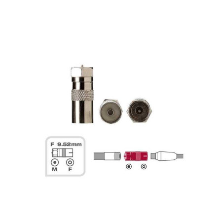 Adaptateur coaxial tv 9,52mm mâle LEXMAN| Sanifer Tamatave