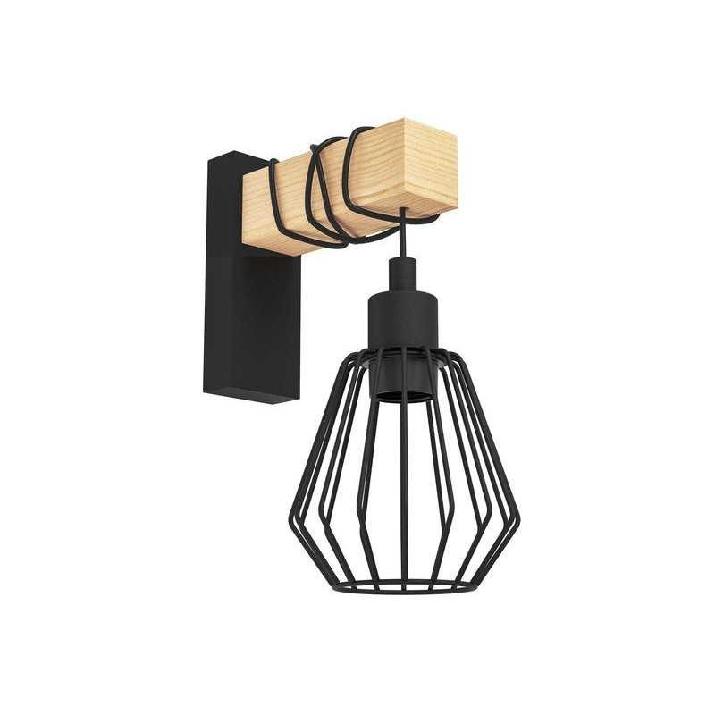 Applique E27 Tabodi métal noir INSPIRE| Sanifer Tamatave