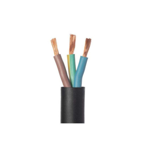 Cable electrique 3G 2.5mm² h07rn-f L.5m noir| Sanifer Tamatave