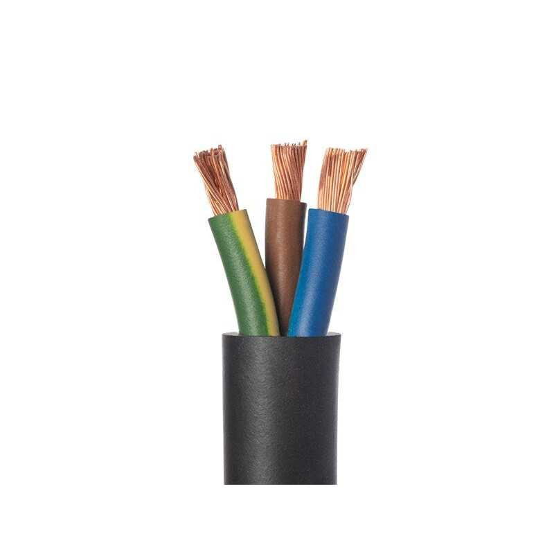 Cable electrique 3G 6mm² h07rn-f L.3m noir| Sanifer Tamatave
