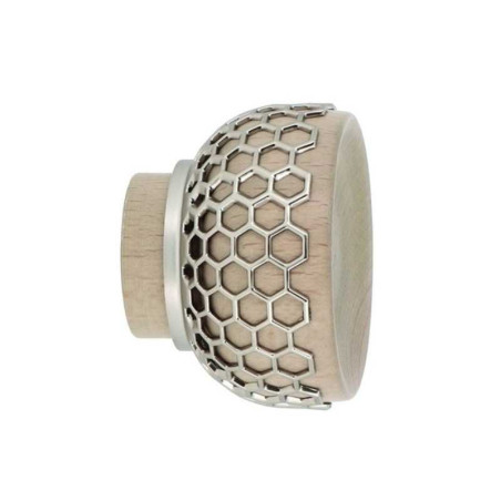 Embout pour barre à rideau Coupelle Diam.28 mm bois beige Archi design,| Sanifer Tamatave