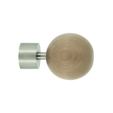 Embout pour barre à rideau SPHERE Diam.28 mm bois chene clair Archi design,| Sanifer Tamatave