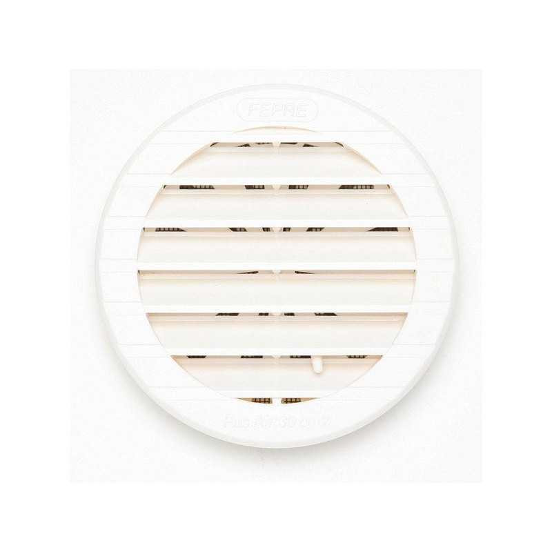 Grille d'aération abs naturel Diam.12 cm| Sanifer Tamatave