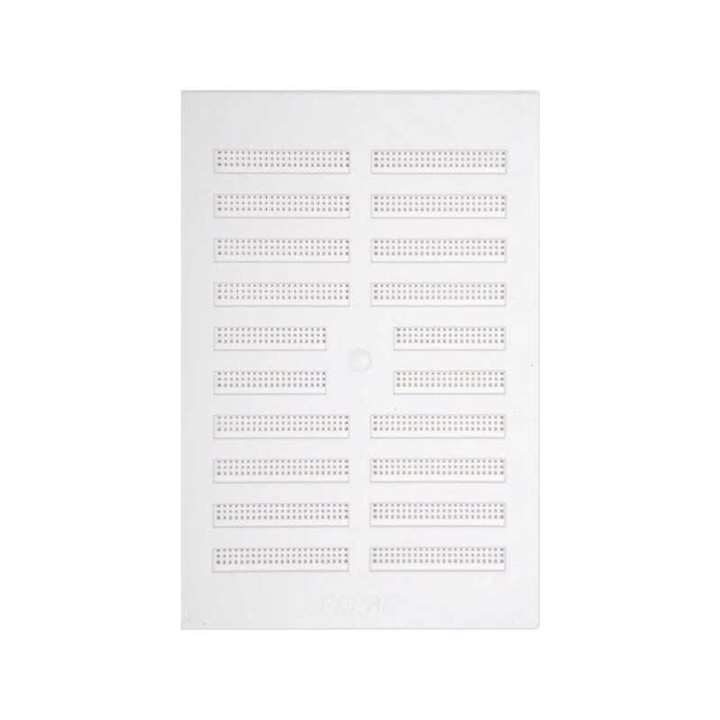 Grille d'aération abs naturel L.19.3 X L.28.9 Cm| Sanifer Tamatave