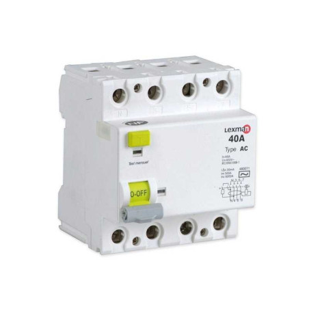Interrupteur différentiel Triphasé Lexman 30 Ma 40 A Ac| Sanifer Tamatave