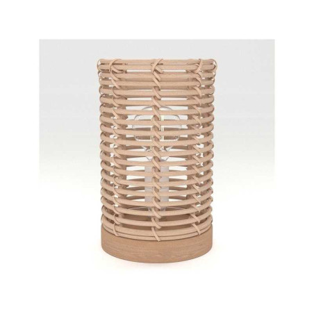 Lampe E14 nature rotin bois baladeuse INSPIRE POPPY H. 20cm| Sanifer Tamatave