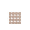 Lot de 16 patins feutre en laine adhésif SCOTCH diam. 17 mm beige| Sanifer Tamatave