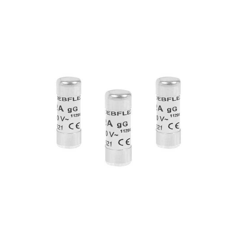 Lot de 3 Fusibles Céramique 2 A 8.5 X 23 Mm| Sanifer Tamatave
