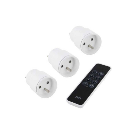 Lot de 3 Prises Télécommandables Connectées Intérieure Di-O 2300 W| Sanifer Tamatave