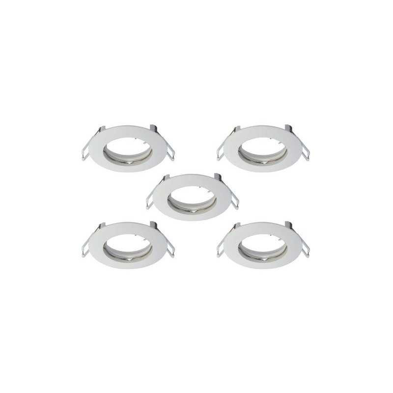 Lot de 5 anneaux fixe plastique blanc| Sanifer Tamatave