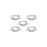 Lot de 5 anneaux fixe plastique blanc| Sanifer Tamatave