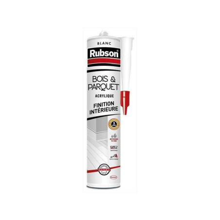 Mastic bois/parquet acrylique RUBSON blanc cartouche 280ml| Sanifer Tamatave