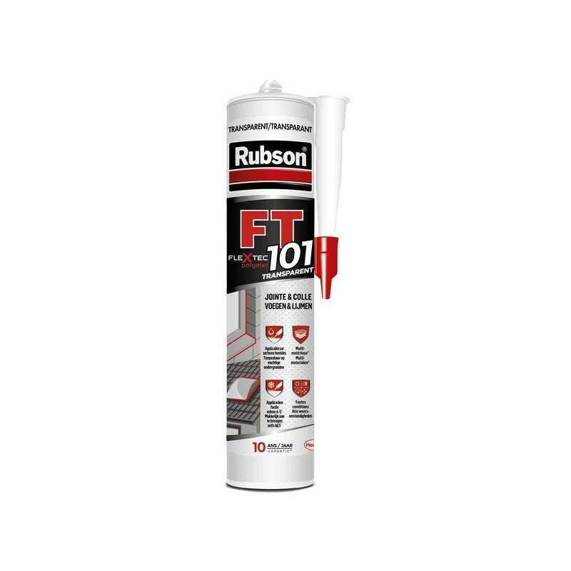 Mastic multi usages RUBSON Flextec transparent cartouche 280ml| Sanifer Tamatave
