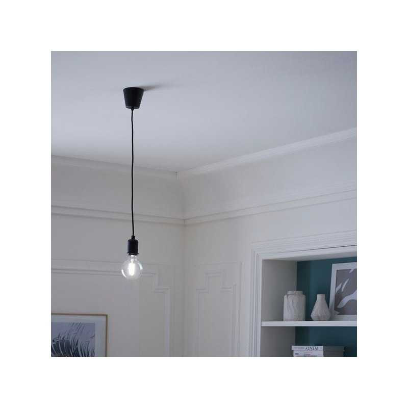 Monture composable Coloma E27 INSPIRE silicone noir| Sanifer Tamatave
