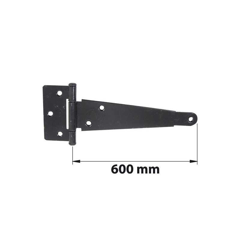 Penture anglaise Axe Comp L600 Noir Acier Mat H.7 X L.640 X P.95 Mm| Sanifer Tamatave