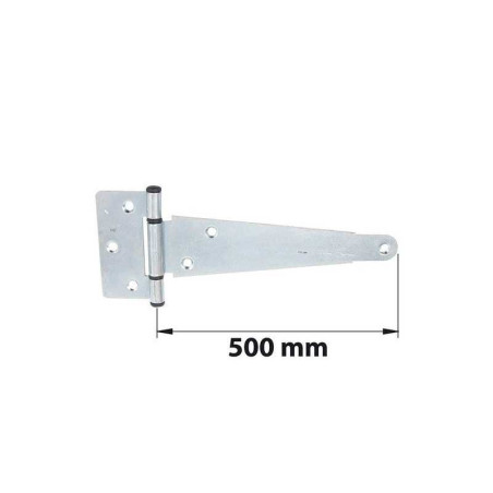 Penture anglaise Axe Composite L. 500 Mm Acier Zingué Blanc| Sanifer Tamatave