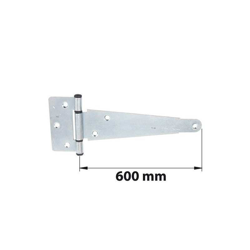 Penture anglaise Axe Composite L. 600 Mm Acier Zingué Blanc| Sanifer Tamatave