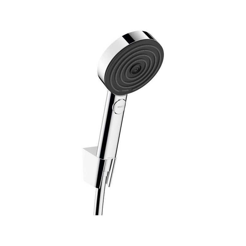 Pommeau de douche 3 jets flexible et support HANSGROHE Pulsify chrome| Sanifer Tamatave