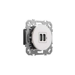 Prise chargeur 2 usb  à assembler Lumia LEXMAN blanc| Sanifer Tamatave