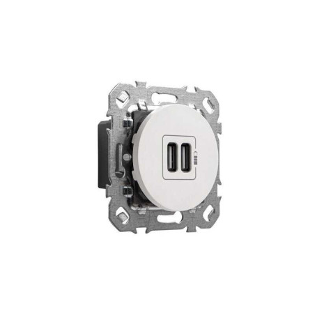 Prise chargeur 2 usb  à assembler Lumia LEXMAN blanc| Sanifer Tamatave