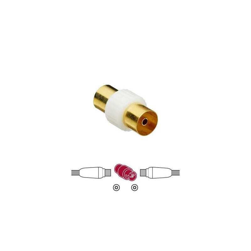 Raccord coaxial doré 9,52mm femelle/femelle LEXMAN| Sanifer Tamatave