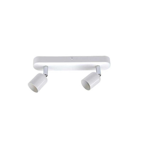 Rampe 2 spots fer blanc GU10 max 40 W Basic| Sanifer Tamatave