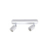 Rampe 2 spots fer blanc GU10 max 40 W Basic| Sanifer Tamatave